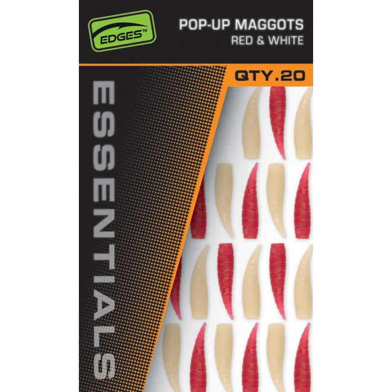 SZTUCZNY BIAŁY ROBAK FOX POP UP MAGGOTS RED WHITE
