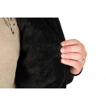 KURTKA FOX COLLECTION SHERPA BLACK ORANGE ROZM S