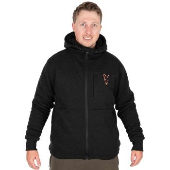 KURTKA FOX COLLECTION SHERPA BLACK ORANGE ROZM M