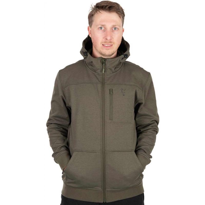 KURTKA FOX COLLECTION SOFT SHELL BLACK GREEN XXL