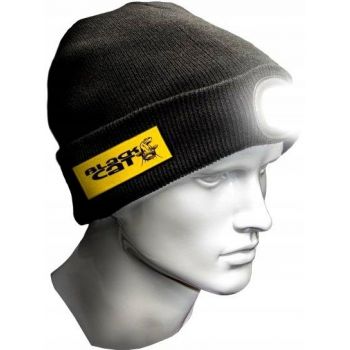 CZAPKA BLACK CAT Z LAMPKĄ LED LANCER BEANIE NEW