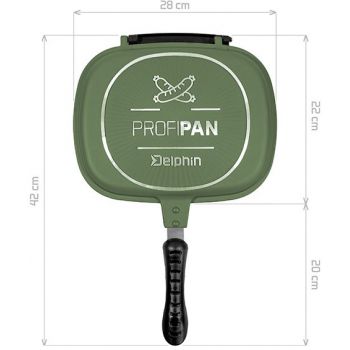 PATELNIA DELPHIN PROFIPAN GREEN 22x28x7cm