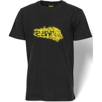 KOSZULKA BLACK CAT T-SHIRT CZARNY ROZM S 