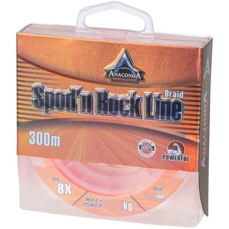 PLECIONKA ANACONDA SPOD'N ROCK ORANGE 300m 0,23mm