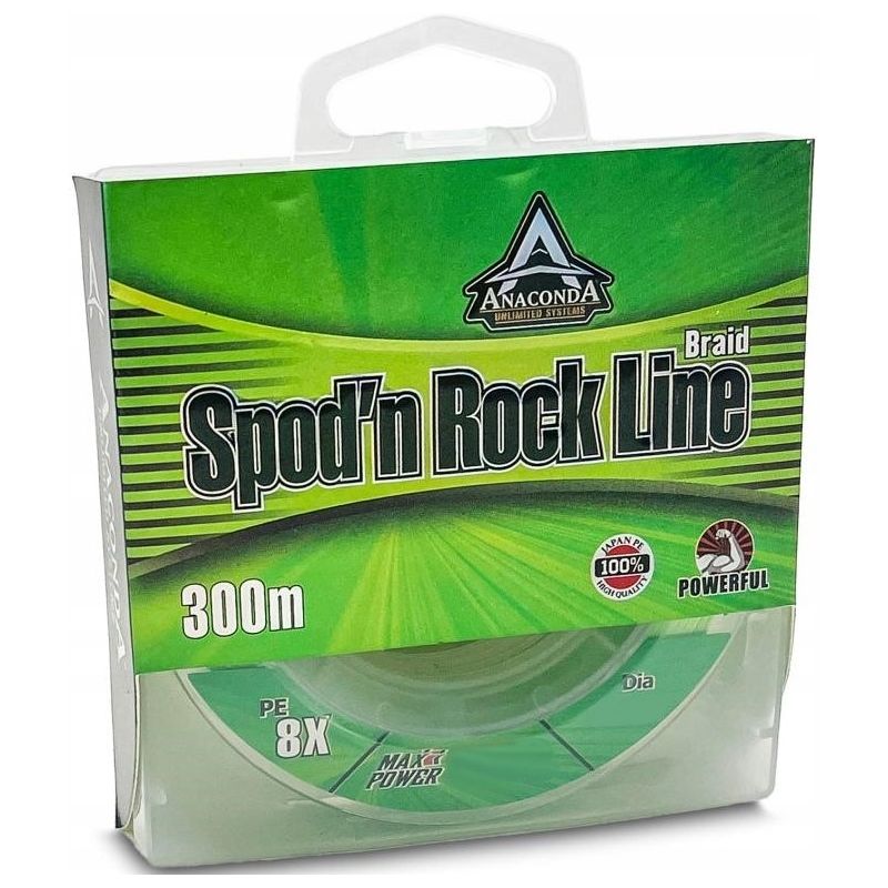 PLECIONKA ANACONDA SPOD'N ROCK GREEN 300m 0,16mm