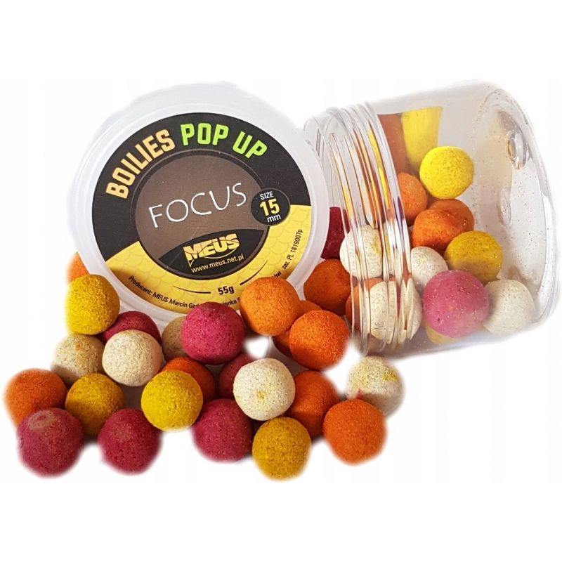 KULKI MEUS POP UP FOCUS 55g 15mm FISH MIX NEW