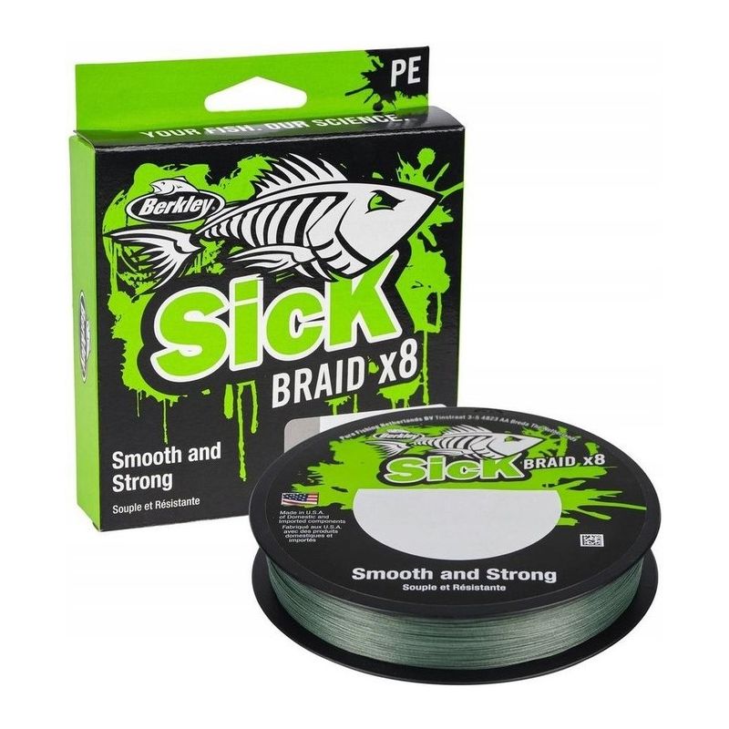 PLECIONKA BERKLEY X8 SICK BRAID GREEN 0,10mm 150m