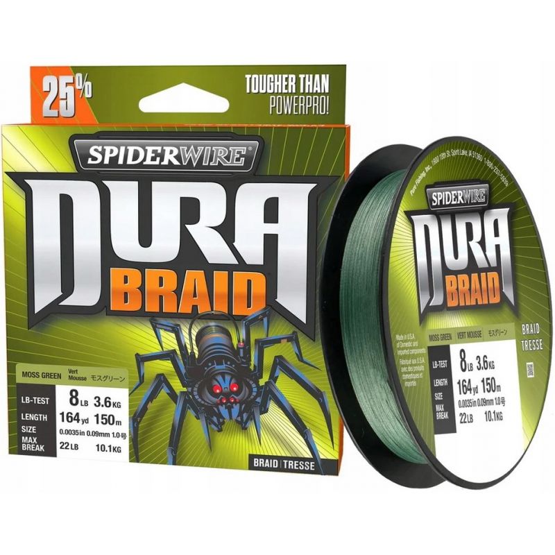 PLECIONKA SPIDERWIRE DURA BRAID 0.19mm 135m GREEN