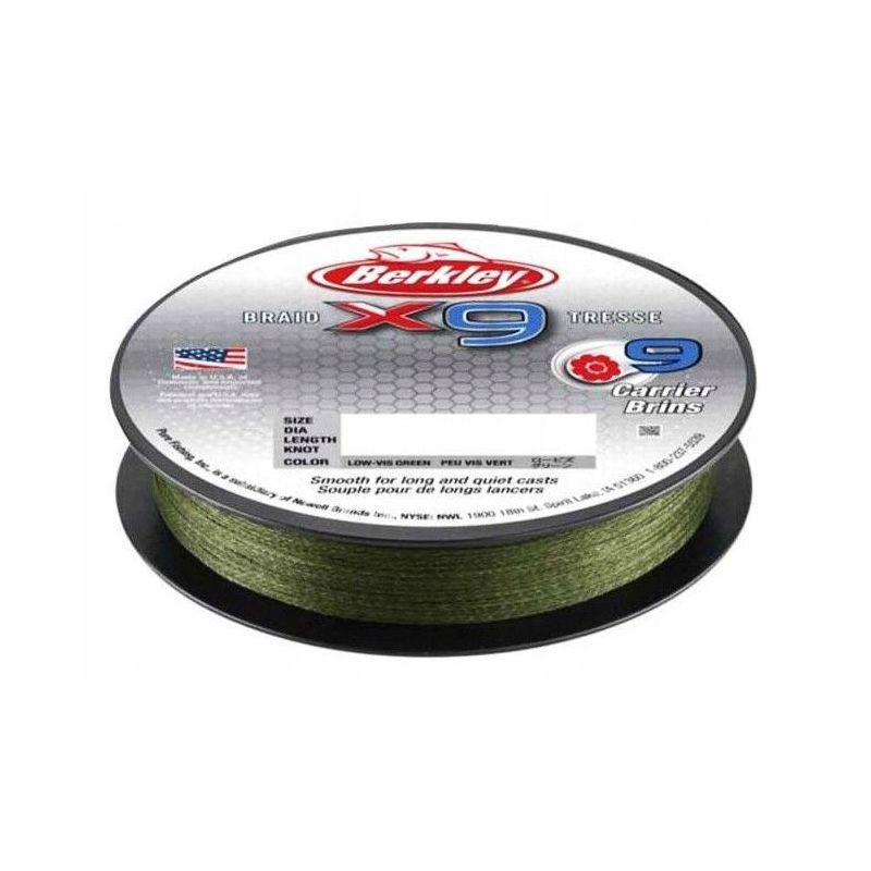 PLECIONKA BERKLEY X9 BRAID 0.14mm 150m GREEN