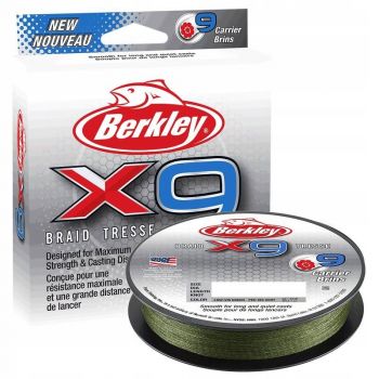 PLECIONKA BERKLEY X9 BRAID 0.20mm 150m GREEN
