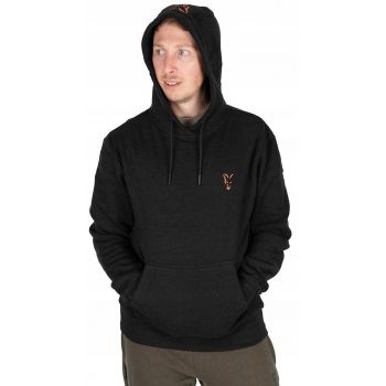 BLUZA FOX COLLECTION HOODY BLACK ORANGE L