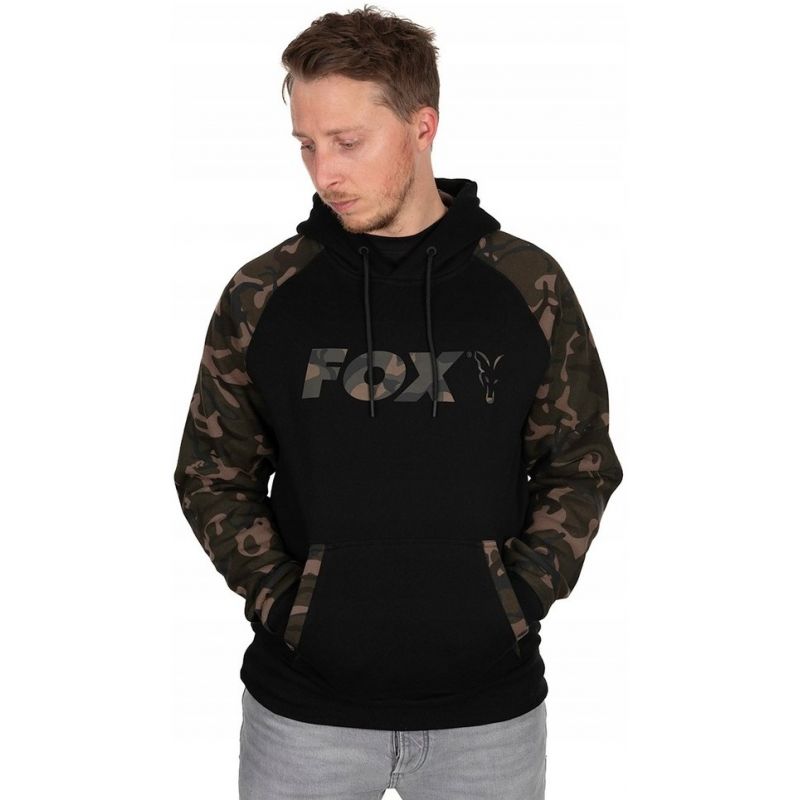 BLUZA FOX BLACK CAMO RAGLAN HOODIE ROZMIAR XXXL