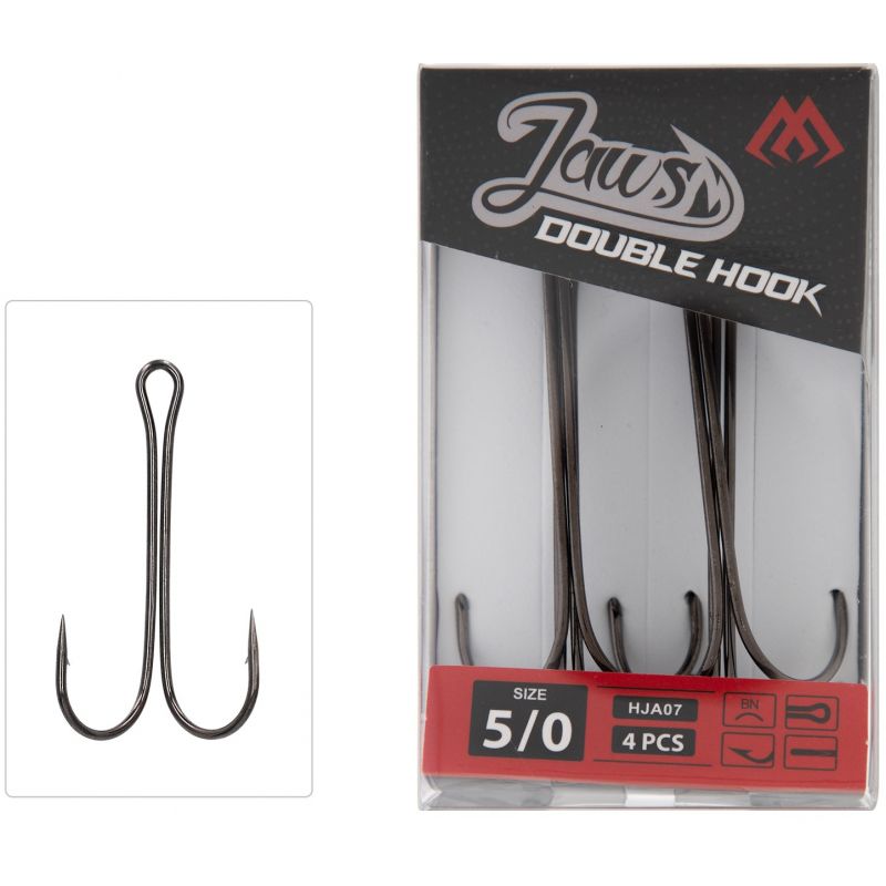 KOTWICA MIKADO JAWS DOUBLE HOOK PODWÓJNA 2/0 5szt