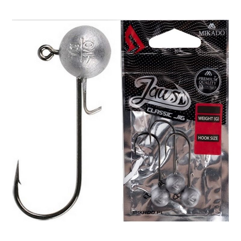 GŁÓWKI MIKADO JAWS CLASSIC JIG BN 10g 3/0 3szt