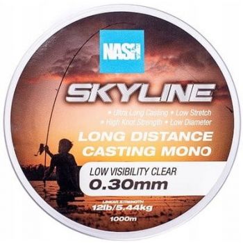 ŻYŁKA NASH SKYLINE MONO CLEAR 0,30mm 1000m 12lb