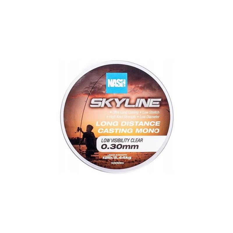 ŻYŁKA NASH SKYLINE MONO CLEAR 0,30mm 1000m 12lb