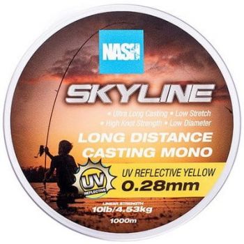 ŻYŁKA NASH SKYLINE MONO UV YELLOW 0,28mm 1000m 10l