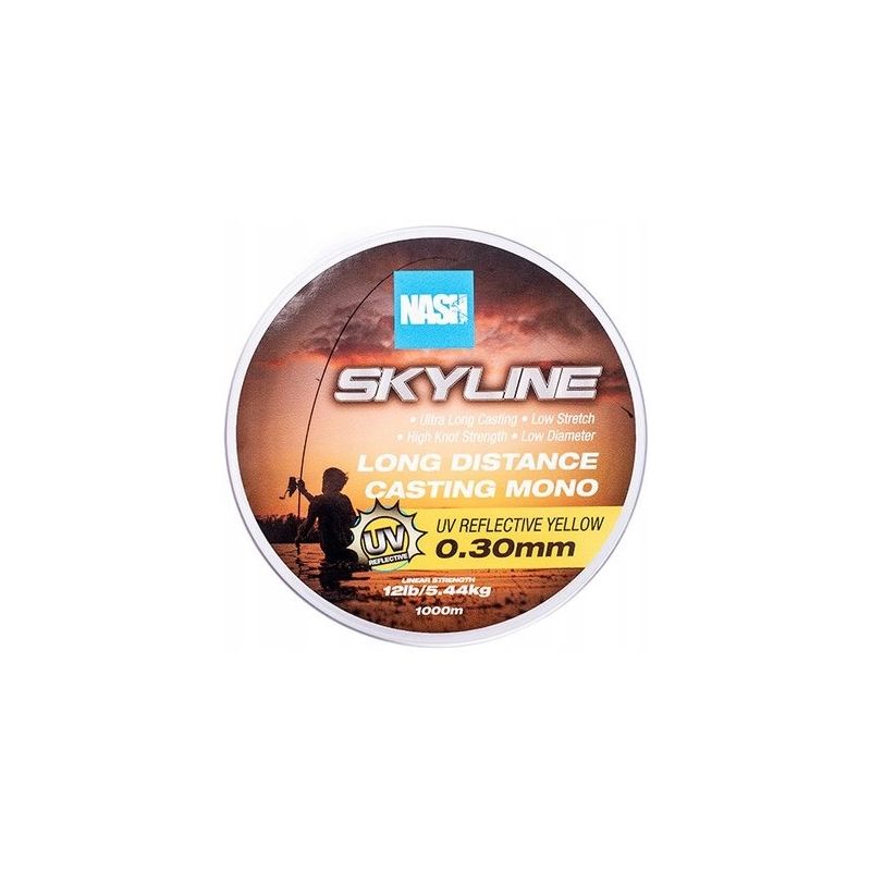 ŻYŁKA NASH SKYLINE MONO UV YELLOW 0,30mm 1000m 12l