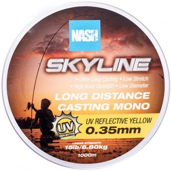 ŻYŁKA NASH SKYLINE MONO UV YELLOW 0,35mm 1000m 15l