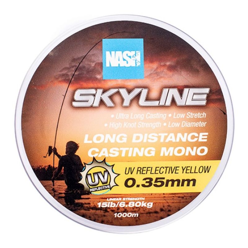 ŻYŁKA NASH SKYLINE MONO UV YELLOW 0,35mm 1000m 15l