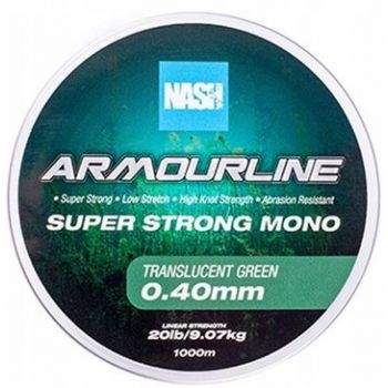 ŻYŁKA NASH ARMOULINE MONO GREEN 0,40mm 1000m 20lb