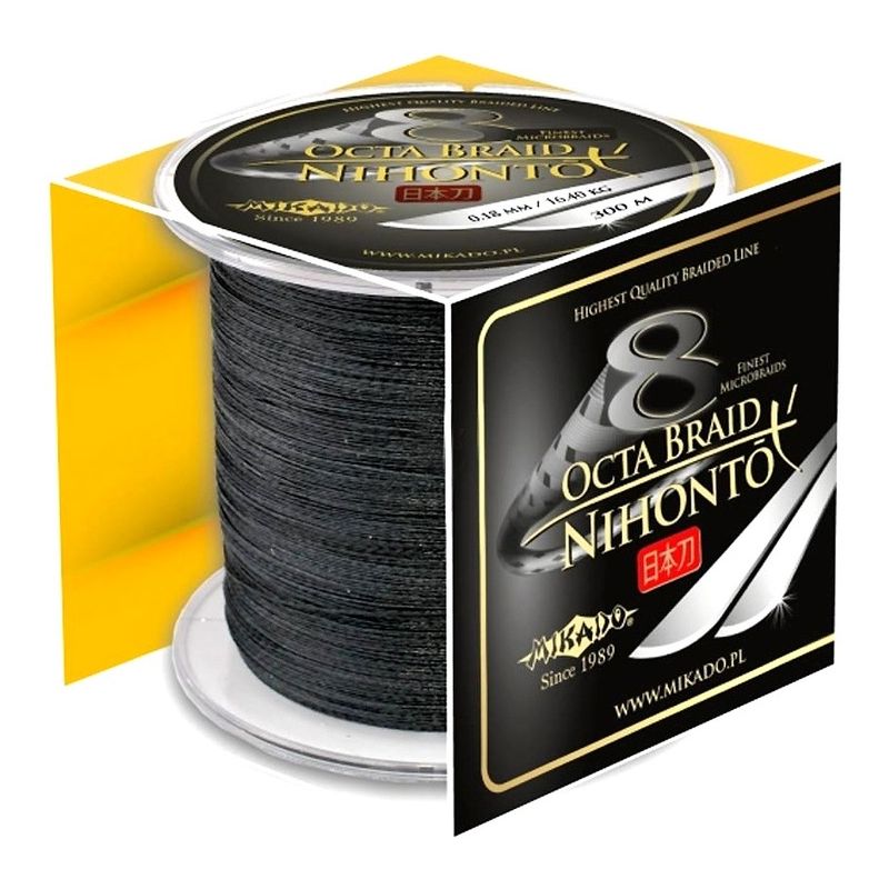 PLECIONKA NIHONTO OCTA BRAID 300M BLACK 0.50mm