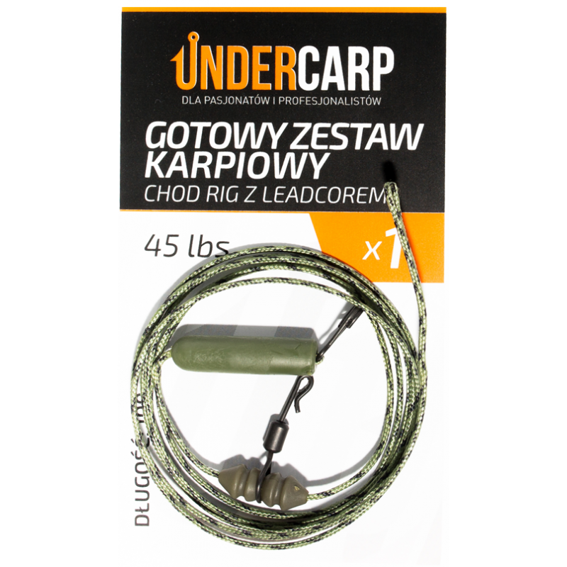 ZESTAW UNDER CARP CHOD RIG Z LEADCOREM 45 LBS ZIEL