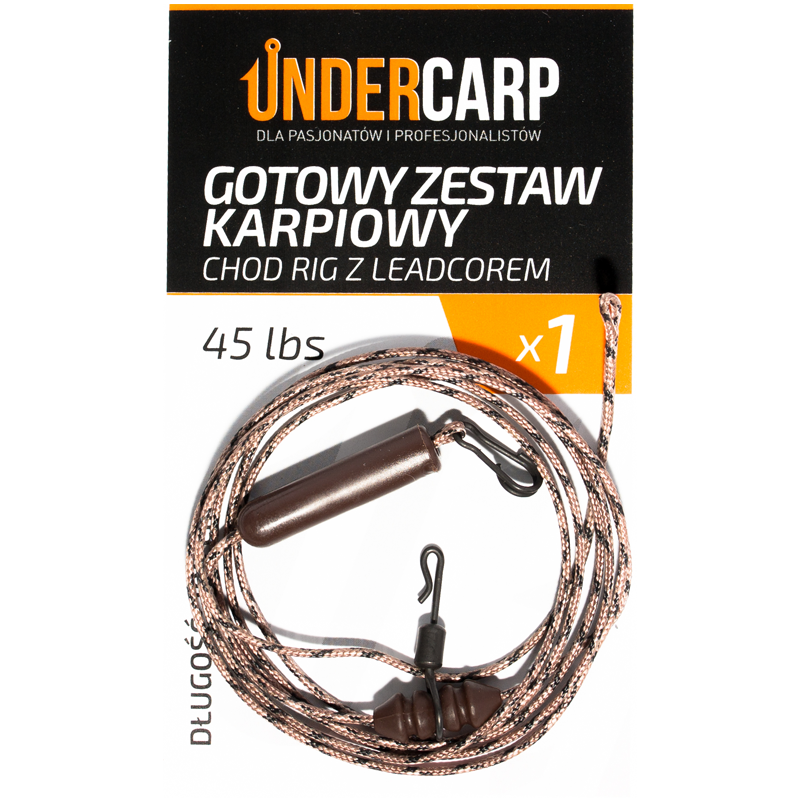 ZESTAW UNDER CARP CHOD RIG Z LEADCOREM 45 LBS BRĄZ