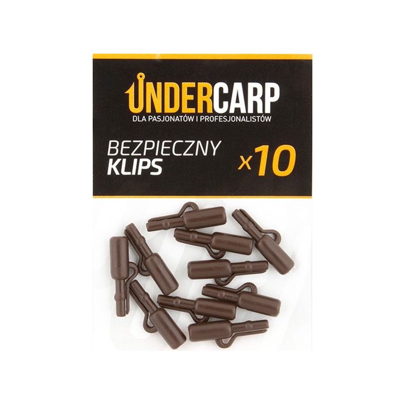 BEZPIECZNE KLIPSY UNDERCARP BRĄZOWE 
