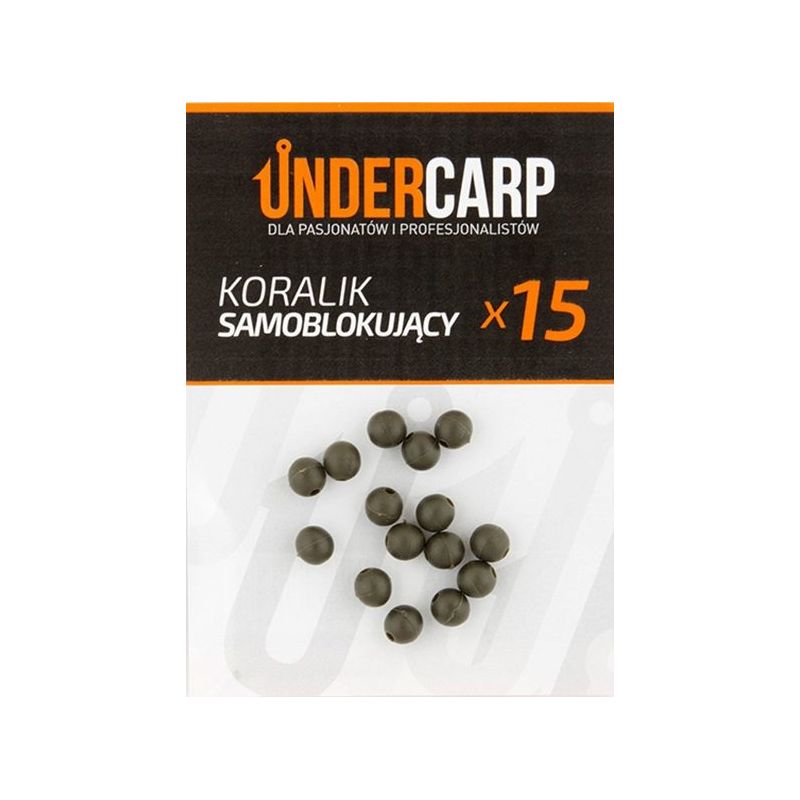 KORALIKI SAMOBLOKUJĄCE UNDERCARP 6mm ZIELONE 