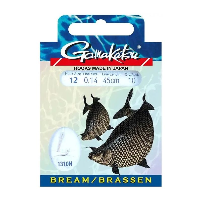 HACZYKI WIĄZANE GAMAKATSU BREAM 1310N 12 0.14mm 45