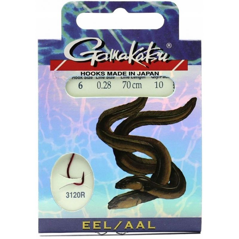 HACZYKI WIĄZANE GAMAKATSU EEL 0.35mm 1 WĘGORZOWE