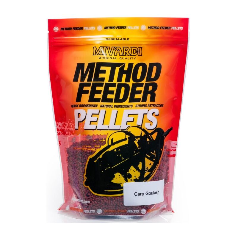 PELLET MIVARDI METHOD FEEDER 750g KARPIOWY GULASZ