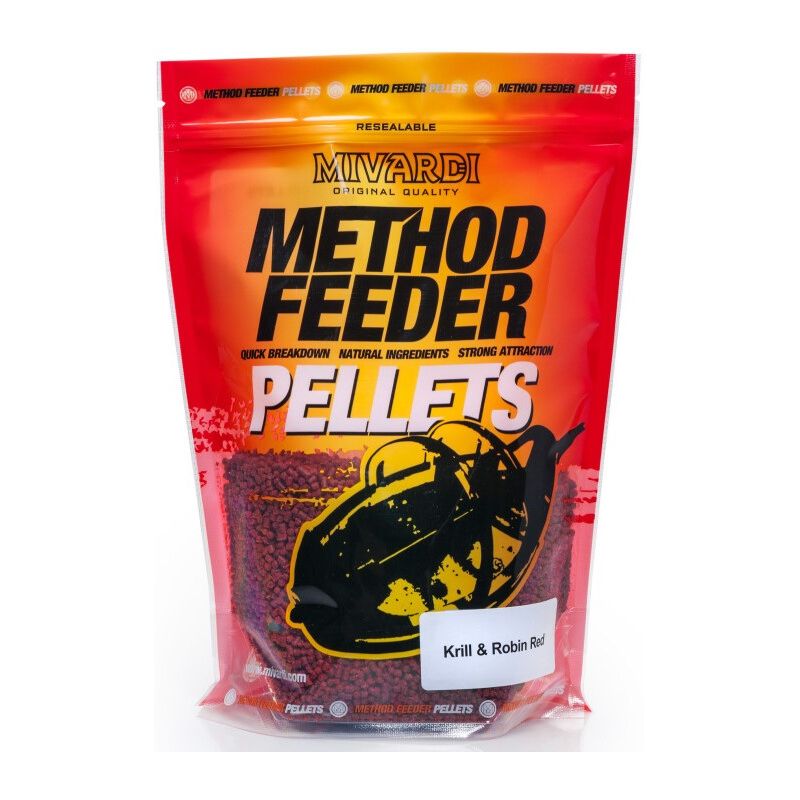 PELLET MIVARDI METHOD FEEDER 750g KRYL ROBIN RED 