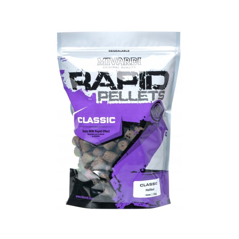 PELLET MIVARDI RAPID 1kg 20mm CLASSIC HALIBUT 