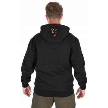 BLUZA FOX COLLECTION HOODY BLACK ORANGE XXL