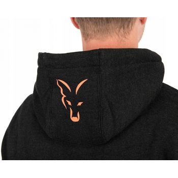 BLUZA FOX COLLECTION HOODY BLACK ORANGE XXL