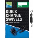 ŁĄCZNIK PRESTON QUICK CHANGE SWIVELS MEDIUM 8szt