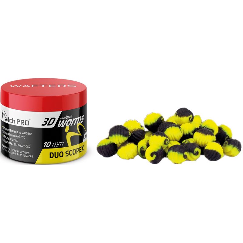 WAFTERS MATCH PRO 3D WORMS DUO SCOPEX 10mm 20g