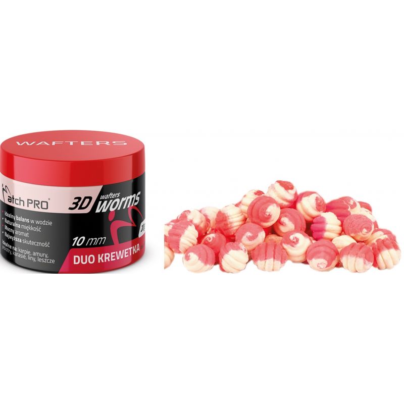 WAFTERS MATCH PRO 3D WORMS DUO SHRIMP 10mm 20g
