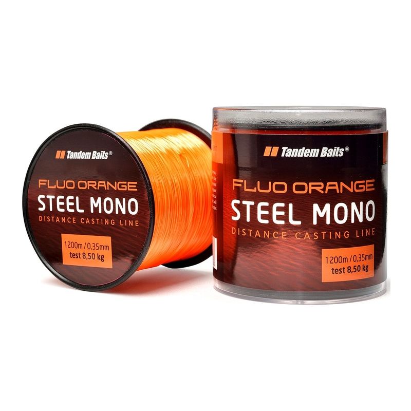 ŻYŁKA TANDEM BAITS STEEL MONO FLUO 600m 0,40mm ORA
