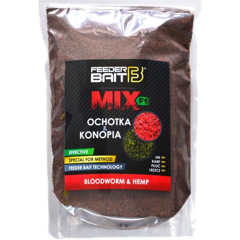 ZANĘTA FEEDER BAIT MIX F1 OCHOTKA KONOPIE 800g