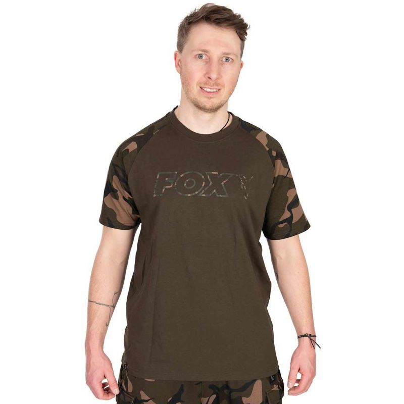 KOSZULKI T-SHIRT FOX OUTLINE KHAKI CAMO ROZMIAR L