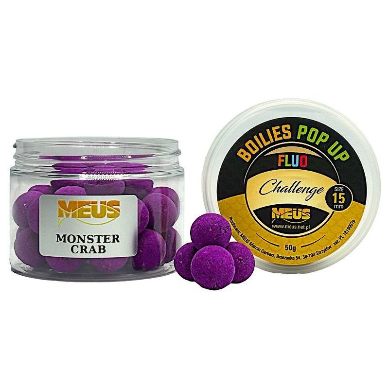 KULKI MEUS CHALLENGE POP UP FLUO 15mm MONSTER CRAB