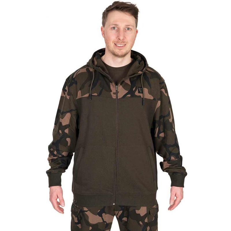 BLUZA FOX LW KHAKI CAMO SPLIT ZIP HOODY ROZM XXXL