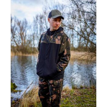 BLUZA FOX LW BLACK CAMO SPLIT ZIP HOODY ROZM S