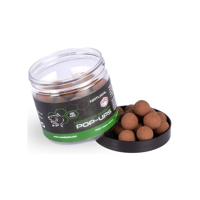 KULKI NASH MONSTER SHRIMP POP UP 12mm 75g NATURAL
