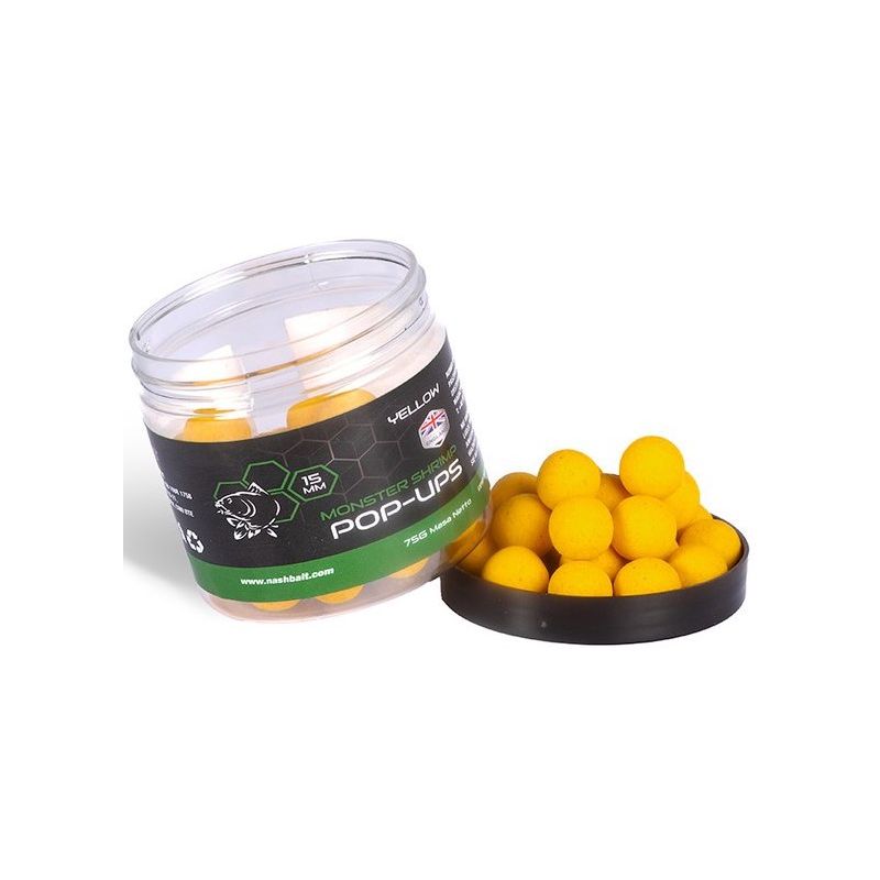 KULKI NASH MONSTER SHRIMP POP UP 12mm 75g YELLOW