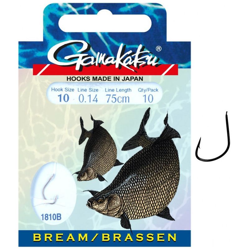 HACZYKI WIĄZANE GAMAKATSU BREAM 1810B 10 0.14mm 