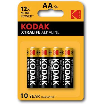 BATERIE KODAK ALKALICZNE XTRAFIFE AA R6 1.5V 4szt